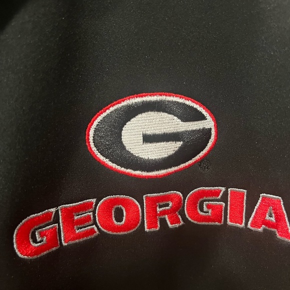 Men's Authentic Franchise Club Black Georgia Bulldogs Stadium Softshell Vest NWT - Picture 6 of 11